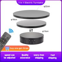 3 in 1 360 Degree 5V Electric Turntable with Remote Control Rotating Display Auto-Rotation Photography Turntable Free Shipping