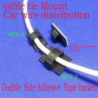 Self adhesive cable tie mount Car air conditioner home electronic wire zip clamp clip Computer host cable distribution wcc Cable Management