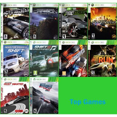 Need for Speed ทุกภาค แผ่นเกม xbox360 สำหลับเครื่องแปลง RGH/JTAC  LT2.0 LT3.0