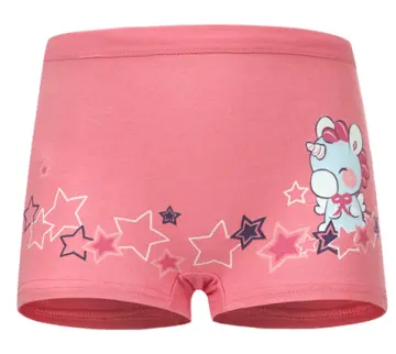 Kids Child Baby Girls Cotton 4PCS Underpants Cute Cartoon Print Comfort  Briefs Trunks Girls Underwear
