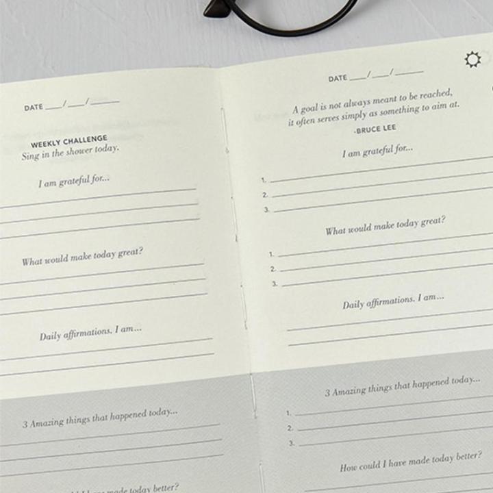 เวอร์ชั่นภาษาอังกฤษไดอารี่ความกตัญญูสำหรับกบทุกวันการประกาศสติวารสารด้วยการแจ้งเตือนในเชิงบวกและขอบคุณสำหรับ