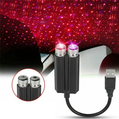 Car Roof Star Light Interior USB LED Lights Starry Atmosphere Projector Decoration Night Home Decor Galaxy Lights Car Produts Bulbs  LEDs HIDs