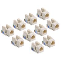 10ชิ้นช่องเสียบอุปกรณ์ต่อเชื่อมแลนด์ Cat5e Rj45ช่องเสียบโมดูลเครือข่ายมาตรฐานสำหรับเครือข่ายอีเธอร์เน็ตอินเทอร์เน็ต