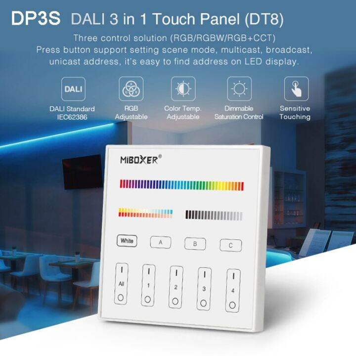 แผงควบคุม-dt8ดาลี่หรี่แสงต้าหลี่ใน1ตัวควบคุมไฟ-led-86หน้าจอสัมผัสสำหรับโคมไฟ-led