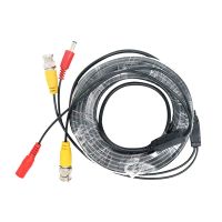 สายต่อกล้องวงจรปิด CCTV cable ยาว 15 เมตร แบบสำเร็จรูปมีหัว BNC &amp; DC CC010C สายกล้องวงจรปิด สายต่อกล้อง CCTV ขนาด 15 เมตร (Black) (0382)