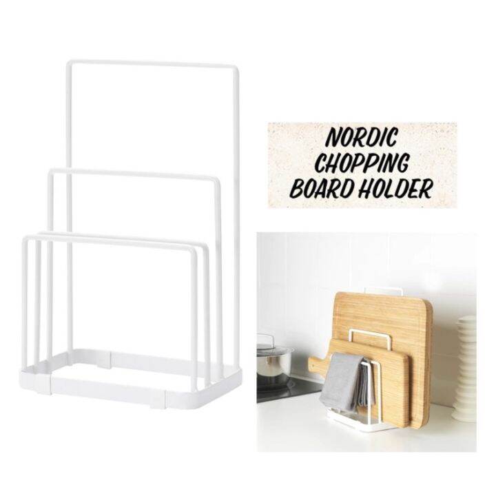 IKEA BESTAENDE Nordic Chopping Board Holder Tempat Letak Kayu Pemotong