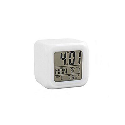 นาฬิกาปลุกนาฬิกาเรืองแสงดิจิทัล Led เปลี่ยนได้เครื่องวัดอุณหภูมิห้องนอนนาฬิกาที่บ้าน