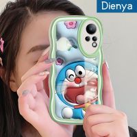 เคส Dienya สำหรับ Infinix Note 11เคสลาย3D การ์ตูนดอกไม้มีขอบเป็นคลื่นโดราเอมอนกันกระแทกแบบใสนิ่มเคสมือถือโปร่งใสลายกล้องถ่ายรูปที่สร้างสรรค์เคสซิลิกาเจลฝาครอบป้องกัน