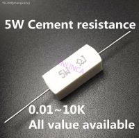 ☼№✷ 5pcs 5W 470 510 560 680 100K 10K 12K 1K ohm 470R 510R 560R 680R 100KR 10KR 12KR 1KR Ceramic Cement Power Resistance Resistor 5