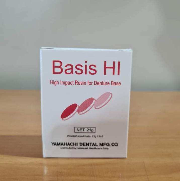 Yamahachi Dental Basis HI High Impact Resin for Denture Base 21g