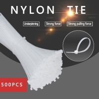 500pcs Nylon Tie  Self-locking white plastic nylon straps 4*150mm/200mm/250mm/300mm  wire straps strapping