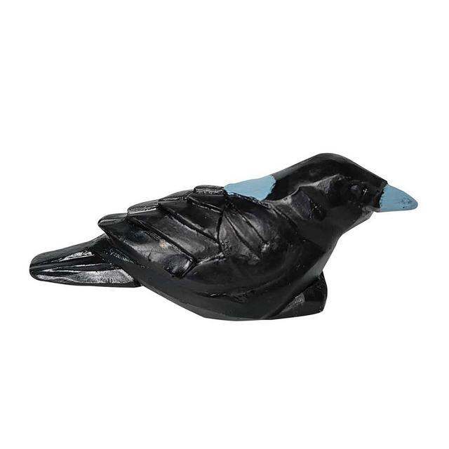 Raven Statue Fake Raven Resin Statue Crows Crow Halloween Sculpture ...