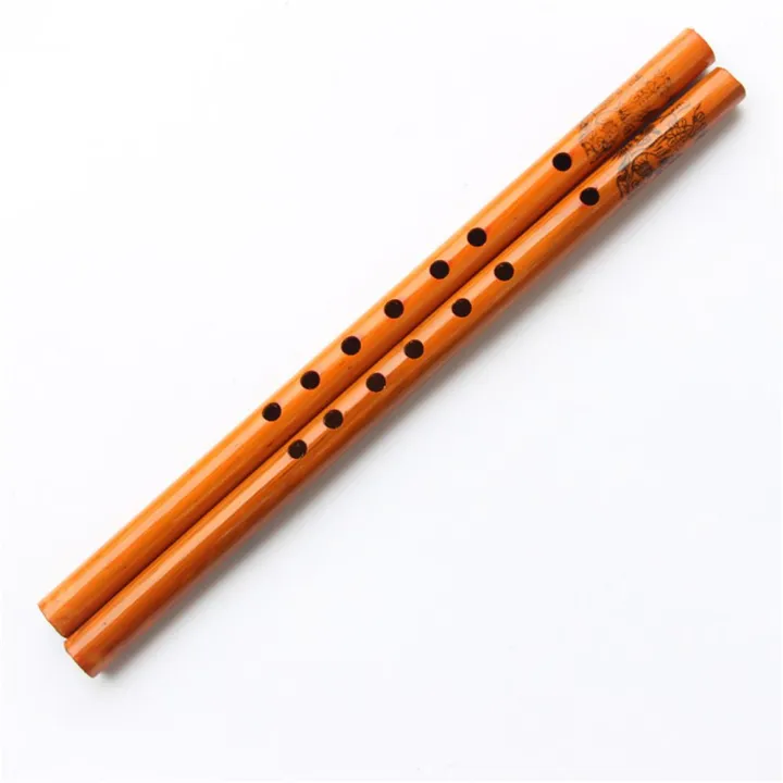 1pcs Bamboo Handmade Creative 6Hole Wood Color Musical