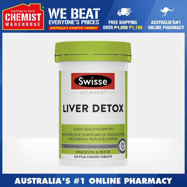 Swisse Ultiboost Liver Detox 120 Tablets Support Liver Health [Chemist