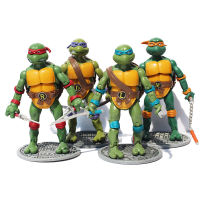 Tortugas Ninja Mutantes De Los Años 80,Figura Clásica De Dibujos Animados,Colección De Leonardo Da Vinci, Raphael, Michelangelo, Donalo,Modelo De Juguete