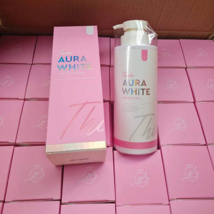 ส่งฟรี-โลชั่นธิดา-ออร่าไวท์-thida-aura-white-body-serum-400ml