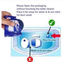 Otto -(1 Piece) Magic Auto Toilet Bowl Cleaner Blue Bubble Flush Bathroom Clean Individual Packaging