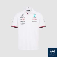 Mercedes-AMG Petronas 2022ทีมโปโล-ขาว (ทางการ F1 Merch) -ร้านสูตร Juan