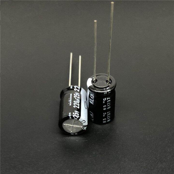 30pcs-220uf-25v-nichicon-kl-10x16mm-25v220uf-low-leakage-current-aluminum-electrolytic-capacitor