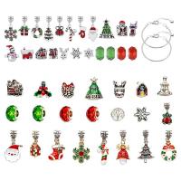 Christmas Advent Calendar DIY Jewelry Making Kit Gift Christmas Calendar Beads Set Christmas Beaded Bracelet Kit For Beading Necklaces Jewelry Making show