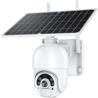 Outdoor Solar Security Cameras, 1080P Wireless WiFi Home PTZ Camera,PIR Dual Detection Surveillance Camera