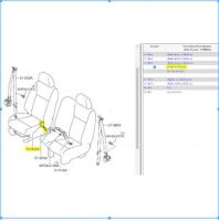 UC9M57620A91 ตัวล็อคเข็มขัดนิรภัย ฝั่งขวาคนขับ มาสด้า Mazda BT-50 Pro ปี2015 - 2020 /แท้เบิกศูนย์ (MST)