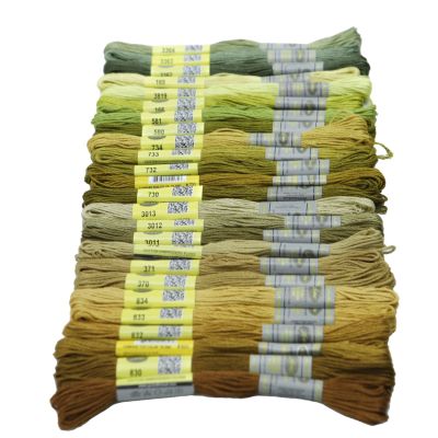 【CC】 12Th DMC Chart Column 12 Skeins 8 Meters Mercerized Egyptian Cotton Embroidery Floss Thread 26 Colors Available