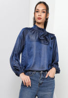 Zalia - Recycled Cotton Chambray Top