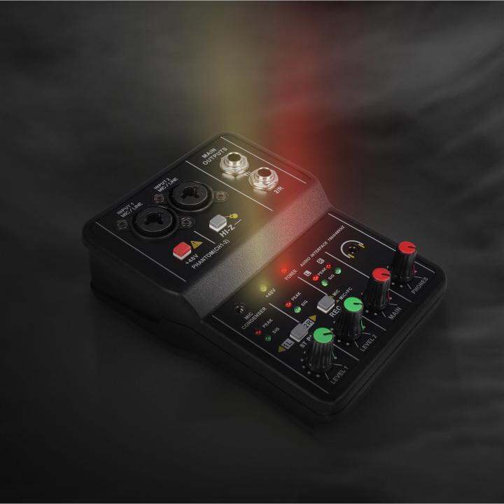 kokiya USB Audio Interface Plug and Play Audio Mixer for Recording