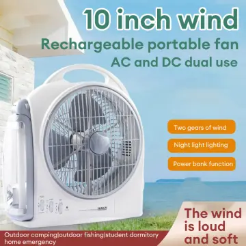 Camping Fan With Led Lights Rechargeable Outdoor Tent Fan With