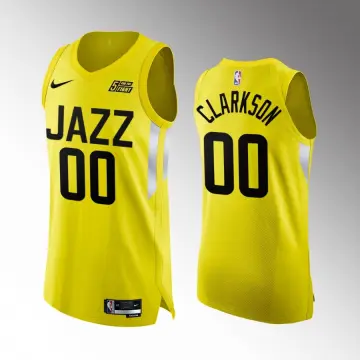 Jordan Clarkson 00 Utah Jazz Blue Hardwood Classics Jersey in 2023