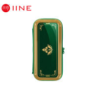 Iine กระเป๋าเคส PC แข็ง สีเขียว สีทอง สําหรับ Nintendo Switch OLED