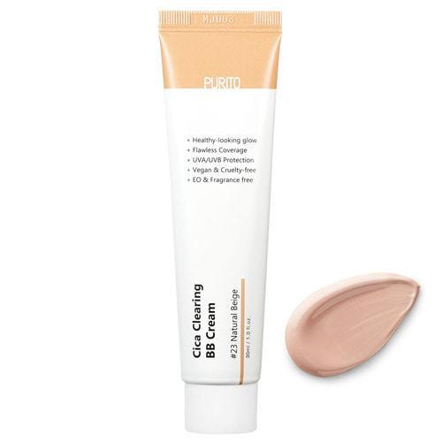 purito-cica-clearing-bb-cream-30ml-23-natural-beige-บีบีครีมสูตรอ่อนโยน