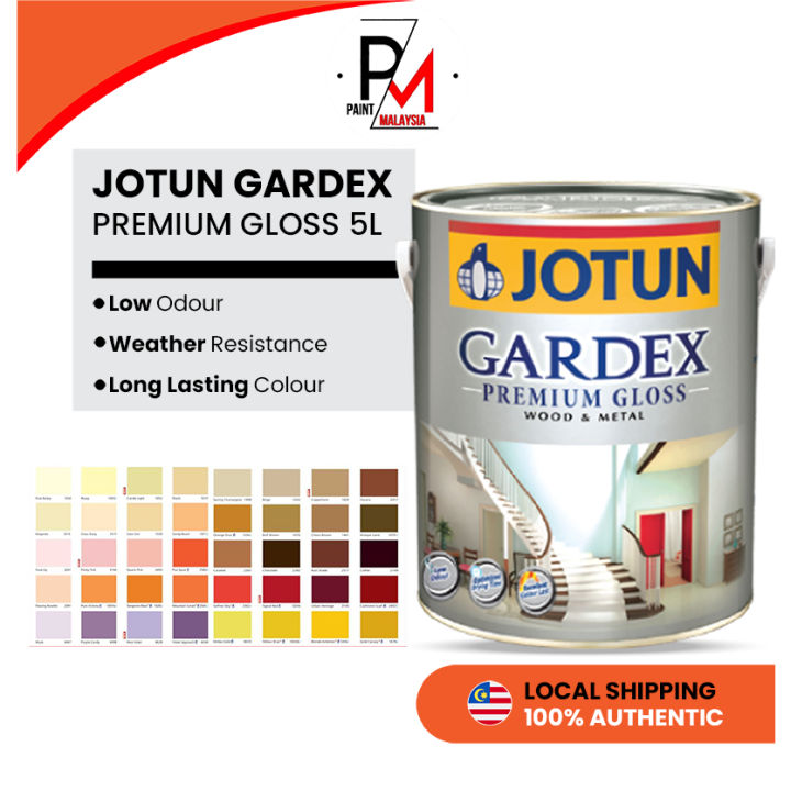 Jotun Gardex Premium Gloss 5L For Wood & Metal Cat Minyak Cat Kayu Cat ...