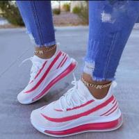 Women Sneakers Casual Shoes Comfortable Mesh Lace-Up Ladies Sport Shoes Wedges Chunky Womens Vulcanized Shoes Females Sneakers