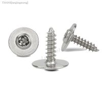 ↂ 100PCS M1.7 M2 M2.3 M2.6 M3 M4 PWA Cross Round Head with Washer Self Tapping Screw Carbon Steel Phillips Screw L 4-20mm