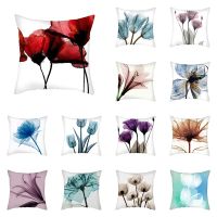 【hot】❦ Floral Pattern Pillowcase Colorful Print Cushion Cover Sofa Car funda de almohada