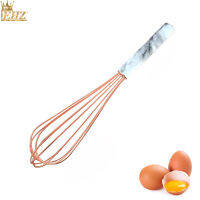 Egg Whisk Very Sturdy Stainless Steel Manual Wire Egg Beater Milk Frother Kitchen Utensils Plating Gadgets Tools