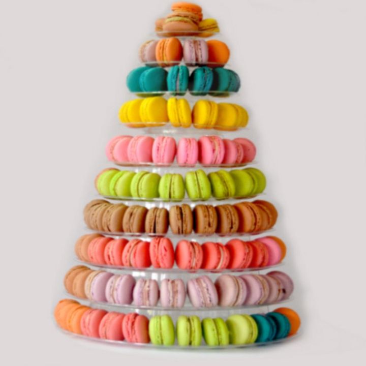 10-tiers-macaron-tower-macaroon-display-stand-baby-shower-birthday-party-cake-decorating-supplies-wedding-decoration-transparent