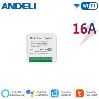 สวิตช์ไฟ DIY ขนาดเล็กอัจฉริยะระบบ16A ไร้สาย (Power Points Switches &amp; Savers)ANDELI WiFi การควบคุมสองทาง Tuya แอปรีโมทคอนโทรลชีวิตอัจฉริยะสำหรับ Alexa Google Home