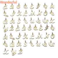 ?【Lowest price】Wonderful 52ชิ้น/ล็อต Random mixed Shape GOLD Charms จี้สำหรับ DIY Jewelry making Tools