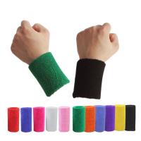 ผ้ารัดข้อมือ ซับเหงื่อ Wrist Support Sports Towel 1 คู่ (สีดำ)