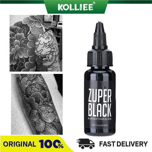 KOLLIEE [ORIGINAL]ZUPER BLACK 29.6ml Professional Black Body Painting