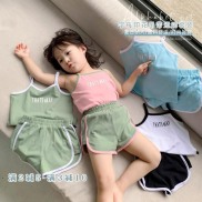 SALE SỐC BỘ HAI DÂY IN CHỮ BÉ GÁI XINH XẮN SIZE 8-18KG