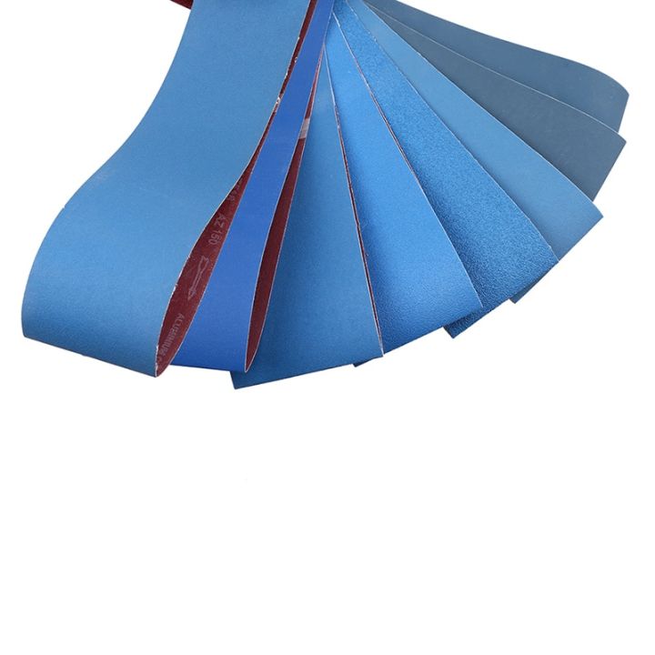 hot-sales-yanjina85828158-1ชิ้น100-915มมกระดาษทราย-zirconia-สีฟ้าแถบกระดาษทราย80-120-150-180-240-320-800-1000-grits-สายลับมีดทรายกระดาษเครื่องมือ