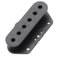 2 Pcs Black Plastic Single Coil Slug Bobbins Bridge Pickup Covers/Lid/Shell/Top For Electric Guitar