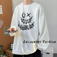 Encounter Fashion เสื้อสเวตเตอร์  เสื้อกันหนาวมีฮู้ด เสื้อกันหนาว เสื้อแขนยาวชาย เสื้อกันหนาว ด้านล่างกันลื่น สะดวก สไตล์ที่เป็นเอกลักษณ์ ทันสมัย MWY23003F7 41Z231011