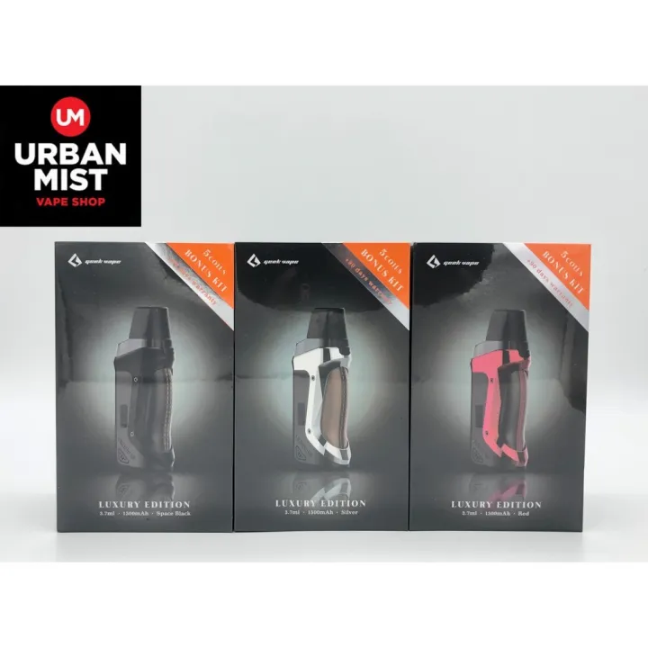 Aegis Boost Luxury Edition with 5 COILS! KIT 40w 1500 mAH Built in Batt