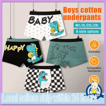 4PCS Kids Boy Underwear Cotton Boys Panties for Boys 2-15Yrs Comfortable  Soft Boxer Underwear Children's Shorts Bottoms Clothes For panty