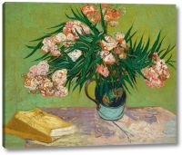 Oleanders โดย Vincent Van Gogh รูปภาพพิมพ์บนผ้าใบแกลเลอรี่ห่อพร้อมที่จะแขวนของขวัญ